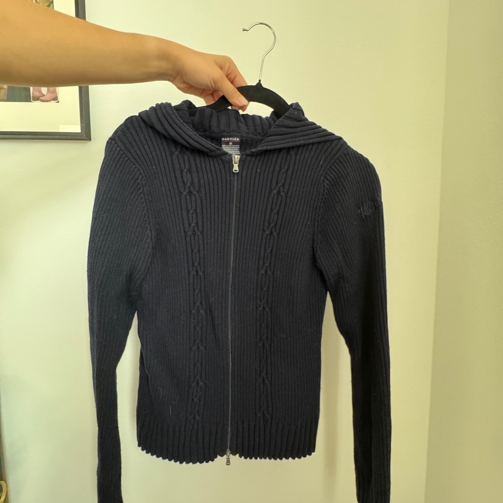 Women's XL Nautica Navy Sweater